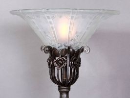 DAUM/ LORRAIN Art Deco Floor Lamp